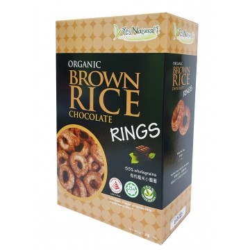 Organic Brown Rice Rings Chocolate