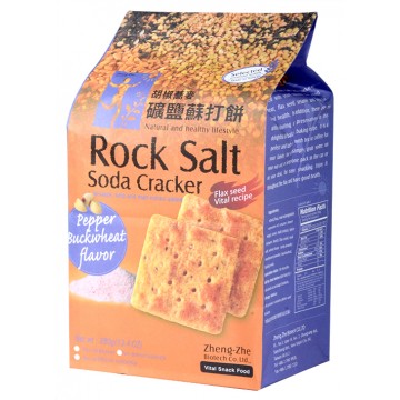 Pepper Buckwheat Rock Salt Soda Crackers